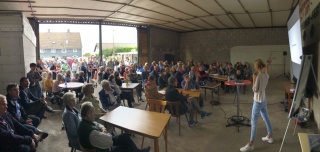 Viele Nachbarn folgten am Sonntag interessiert der Vorstellung des Projekts GUT EINERN